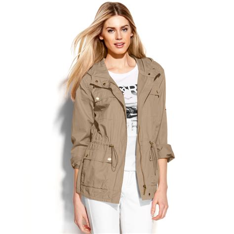 michael kors jacket with hood|Michael Kors anorak.